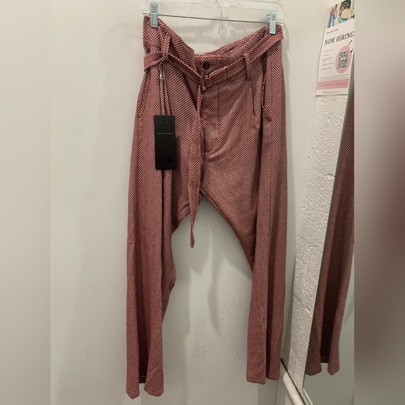 NWT sz 52 $695 Messagerie belted pants